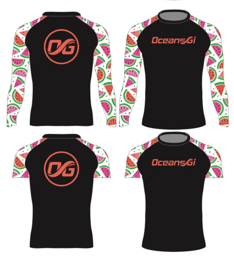 Slice of Summer Watermelon Rash Guard - Youth and Adult